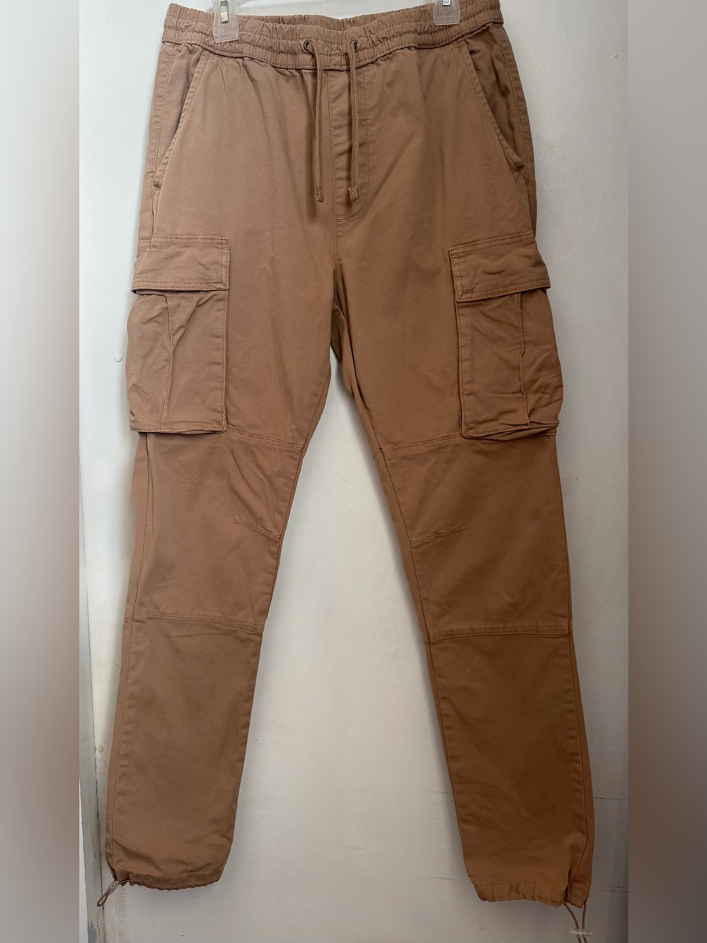 PacSun Men's Cargo Pants in Tan Utility Style